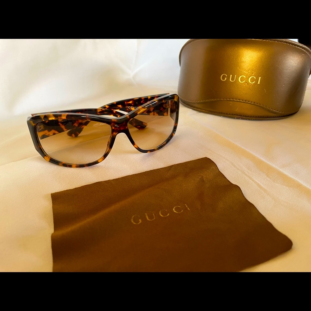 Gucci GG Vintage Tortoise Brown Lenses Sunglasses